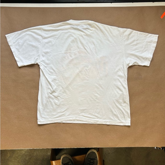 Vintage 80s Russian Cyrillic printed T-shirt, super soft boxy cropped fit - Picture 3 of 7